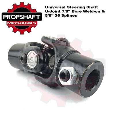 Racing Universal Steering Shaft U-Joint 7/8'' Bore Weldon & 5/8'' 36 Splines ST012