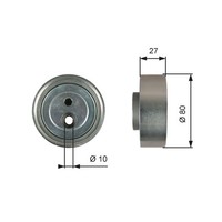 Umlenk-/FüHrungsrolle Keilrippenriemen Drivealign™ Gates T36755 FüR Suzuki FT 1