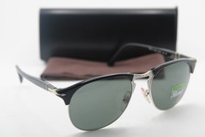 NUOVI OCCHIALI DA SOLE PERSOL P 8649-S 95/58 NERI CANNA DI FUCILE POLARIZZATI AUTENTICI 53-18