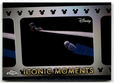 Topps Disney Chrome 2025 No. IM-13 WALL-E and EVE's Space Walk Iconic Moments