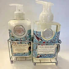 Michel Design Works Hand Care Caddy Foaming Hand Soap Winterberry Balsam Lotion