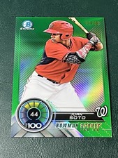 2018 Bowman Chrome Bowman Scouts TOP 100 Juan Soto GREEN /99