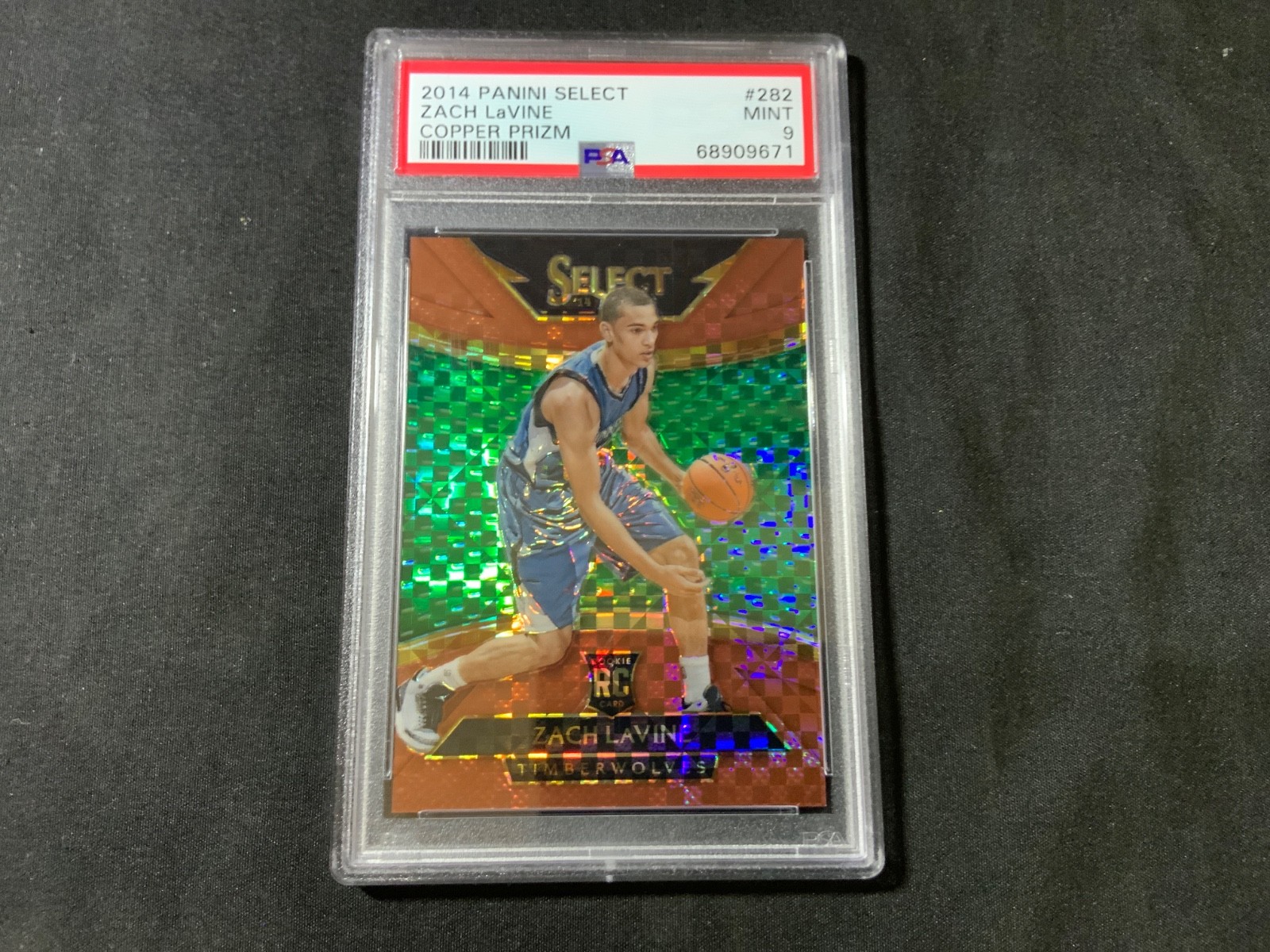2014-15 Panini Select Courtside - Zach LaVine Rookie RC COPPER PRIZM #/49 PSA 9