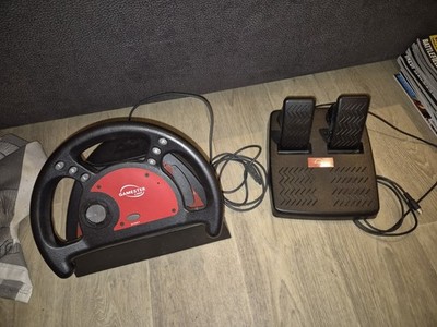 Gamester Playstation 1(PSX(PS1)) PS2 Lenkrad mit Pedalen