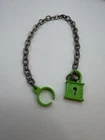 HE MAN MOTU VINTAGE DRAGON BLASTER SKELETORS  PADLOCK AND CUFF W/ CHAINS ONLY