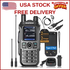 Police Fire Radio Scanner Handheld Transceiver Portable Antenna Dual Band Radio