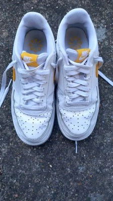 Baskets Sneakers Nike Air Blanc Jaune Taille 40 - Photo 1/4