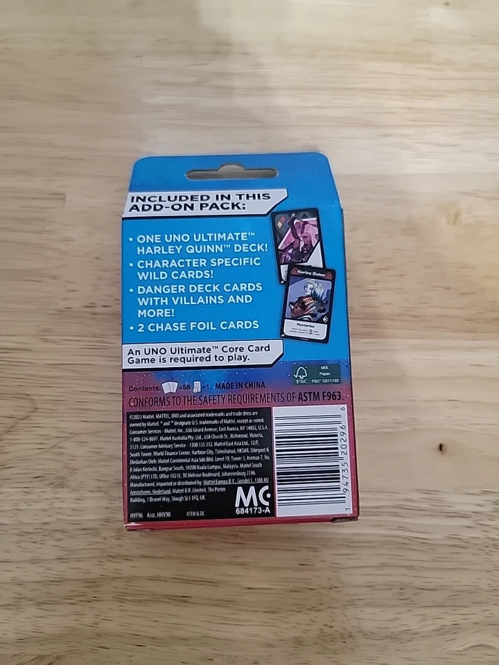 Uno Ultimate Harley Quinn Add-On Pack 2023 Edition - Image 2 of 2