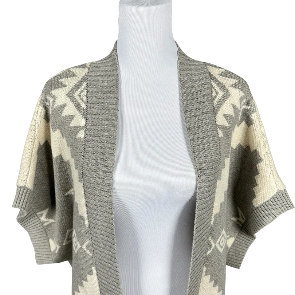 Кардиган American Living от Ralph Lauren XL серый юго-западный открытый вязаный Aztec - Изображение 2 из 4