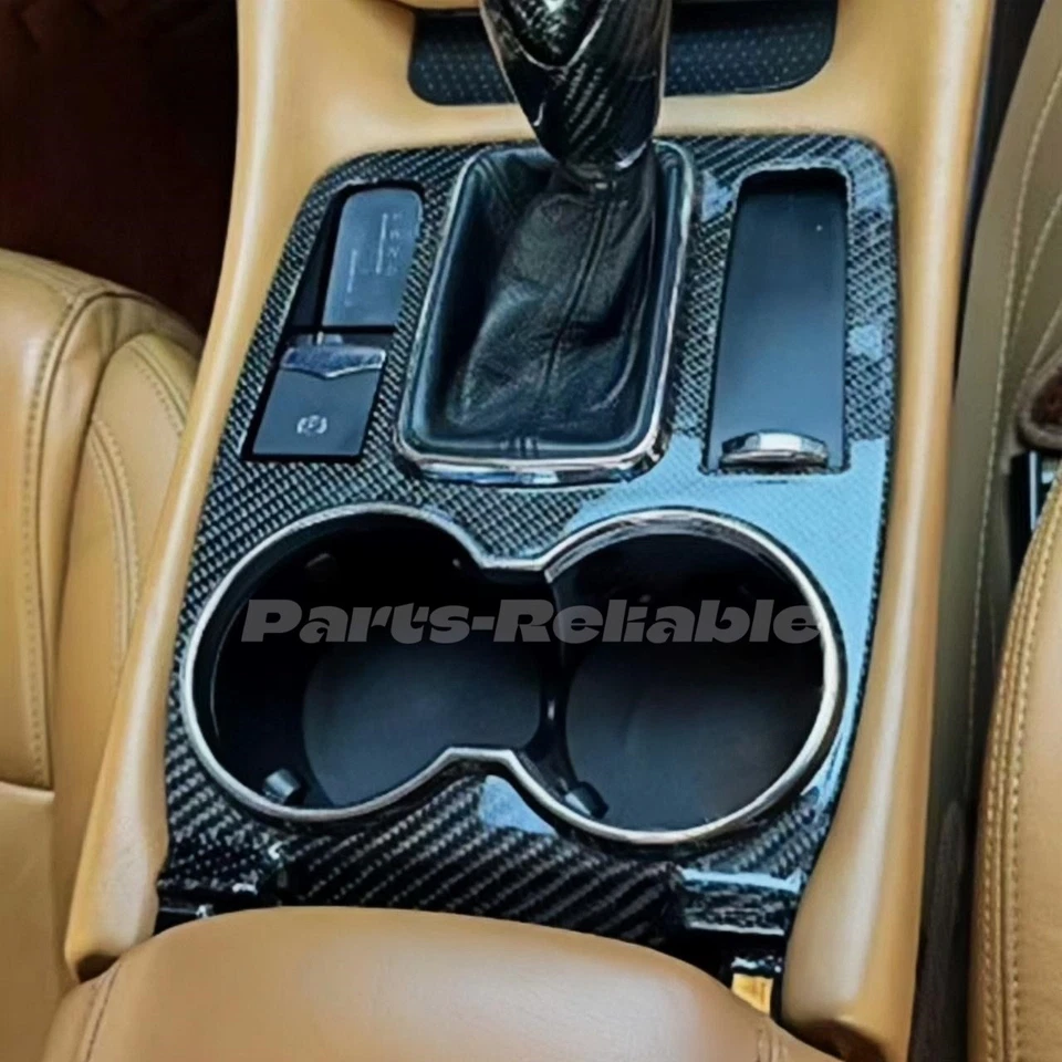 Carbon Fiber Center Dash Gear Shift Trim For 09-17 Maserati Granturismo Coupe MC - Image 3 of 4