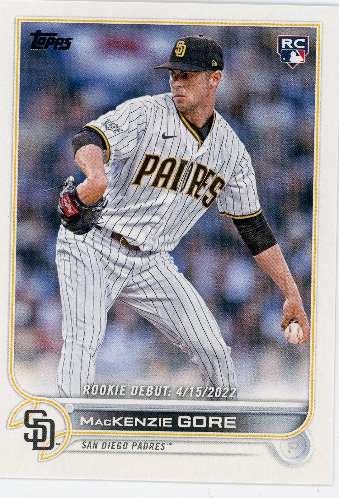 2022 Topps Update Series - Rookie Debut Mackenzie Gore #US294 (RC) Nationals