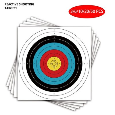 50 PCS 40/60/80cm Archery Paper Target Surface For Bow And Arrow Target Practice