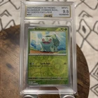 Pokémon Bulbasaur 046 Sv: Scarlet & Violet Promo Cosmos Holo AGS 9.5