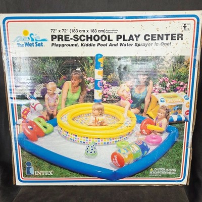 INTEX Wet Set Pre-School Play Center Pool Water Sprayer 72''x72'' NIB 1999 VTG