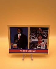 1990-91 NBA Hoops - Inside Stuff Michael Jordan, Magic Johnson #385