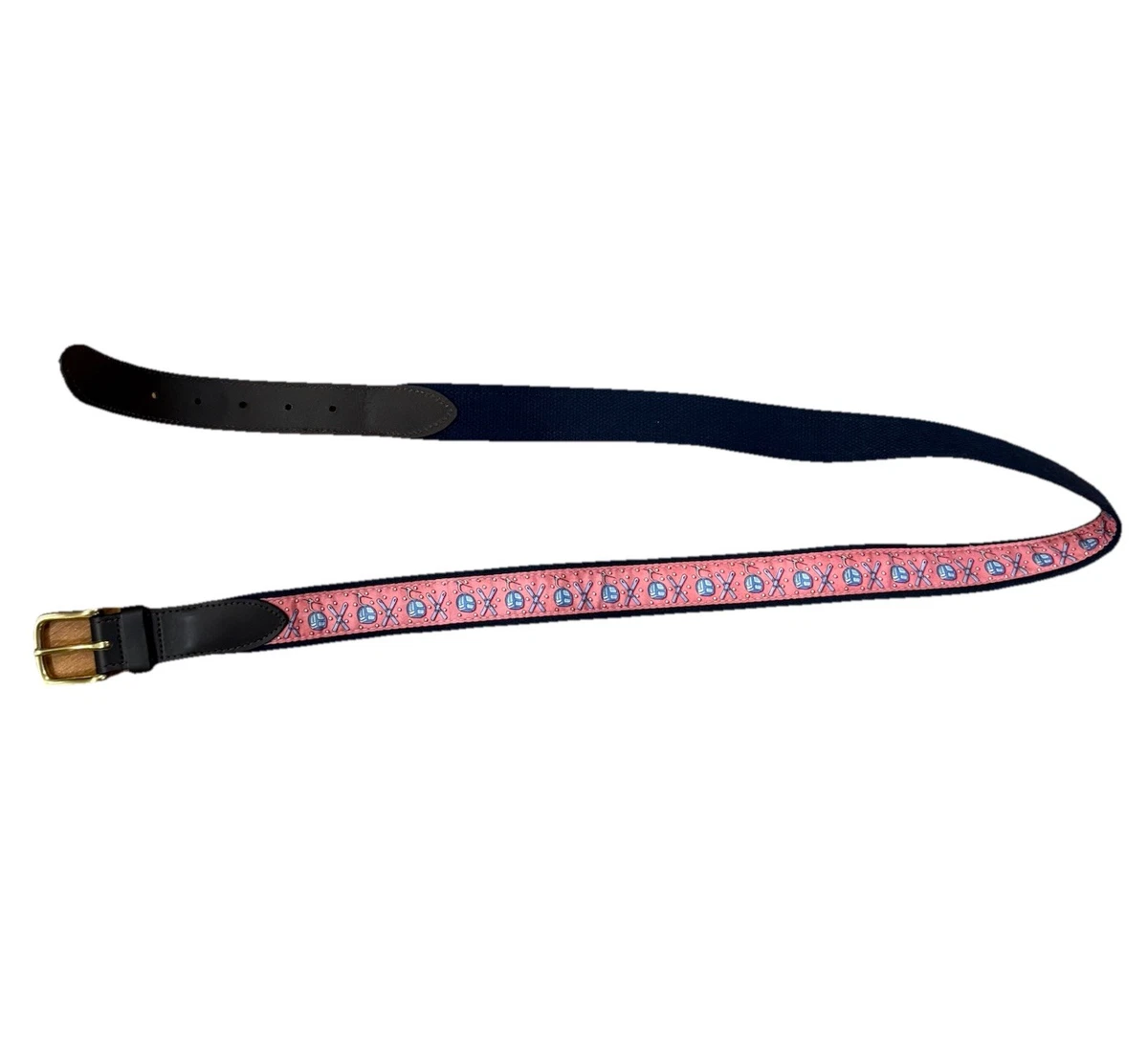 Vineyard Vines NWOT Raspberry Pink Silk on Canvas Logo Buckle Belt.   Size 30 il_fullxfull.2502760227_dhpw.jpg main image 2