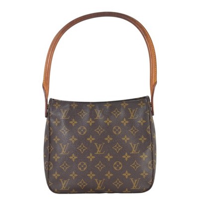 LOUIS VUITTON Monogram Looping MM M51146 Monogram One-Shoulder Bag DDP Used