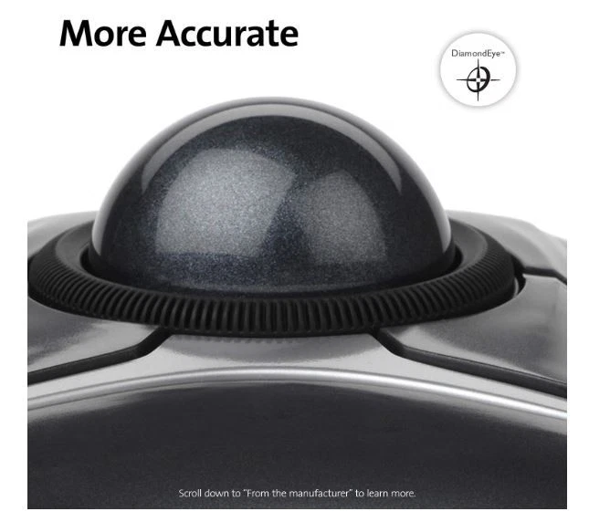 Kensington Expert Mouse - Wired Ergonomic TrackBall Mouse for PC, Mac and Window - Image 2 of 4