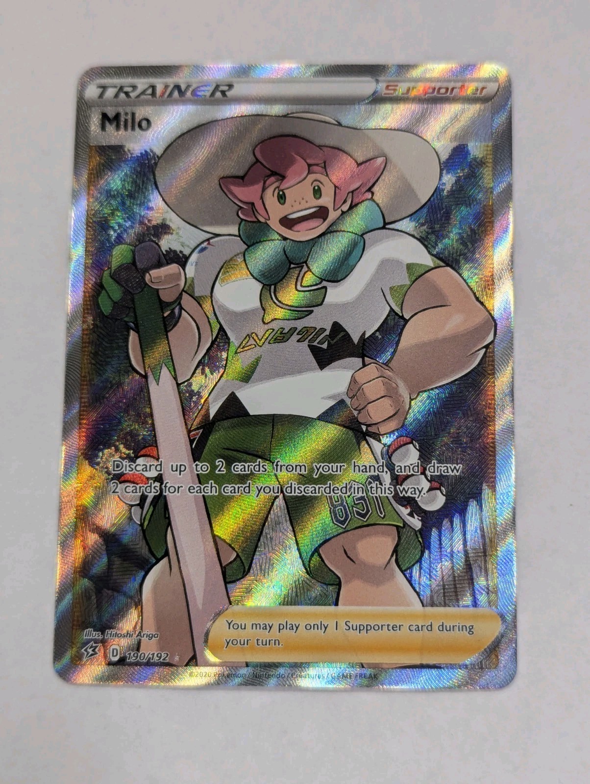 Milo (Full Art) 190/192 Swsh02: Rebel Clash Holo Pokemon TCG NM