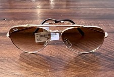 NEW RayBan NEW AVIATOR Arista Gold  Light Brown Gradient Lens RB3625 001-51