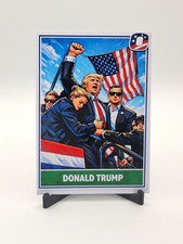 Tarjeta artística personalizada Donald Trump ACEO - ¡Lucha! ¡Lucha! ¡Lucha!