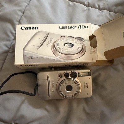 Canon Sure Shot 80u 35mm Film Camera 38-80mm Zoom. Fully Functional, With Box