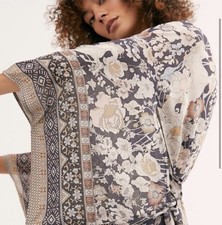 Spell  The Gypsy Collective Free People Amethyst Nightfall Horse Kimono S/M NEW