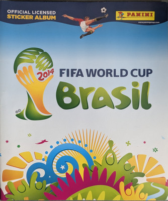 Panini Sticker Album Fifa World Cup WM 2014 Brasil Official Licensed-Teilbeklebt