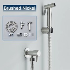 Stainless Steel Handheld Douche Bidet Toilet Spray Shower Shattaf Diverter Kit