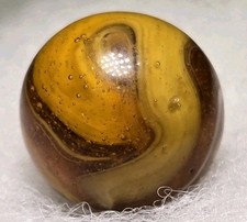 MF Christensen 'Amber '9nTail Slag' .68" Vintage Marble -MINT   