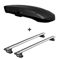 Dachbox Thule Vector L + Dachträger Thule WingBar EVO für Hyundai i40 CW VF top