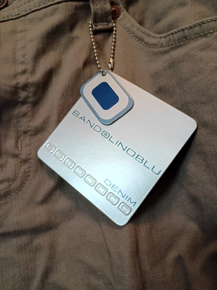 Pantalones para mujer BandolinoBlu denim marrón claro talla 12 nuevos con etiquetas Foto 3 de 4