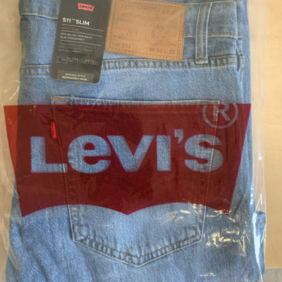 Levis 511 Slim Stretch Herren Jeans W36 L32 Mittel blue