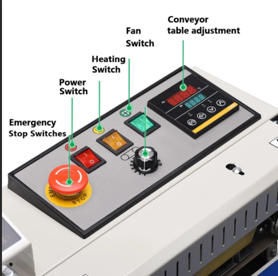 Machine de scellage de sacs laminés PE PP à jet d'encre pour scelleuse à bande - Photo 3/4