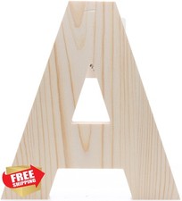 Hampton Art 8" Chunky Wooden Letter A Wall Decor Craft
