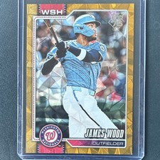 Topps 2026 Series 1 James Wood #349 Washington Nationals Gold Parallel 46/50