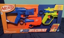Nerf N Series Triple Action Pack   Toy Gun for Kids 8 with Accuracy, Speed -NEW