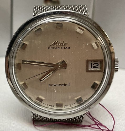 Orologio da polso uomo Mido Ocean Star Powerwind automatico vintage