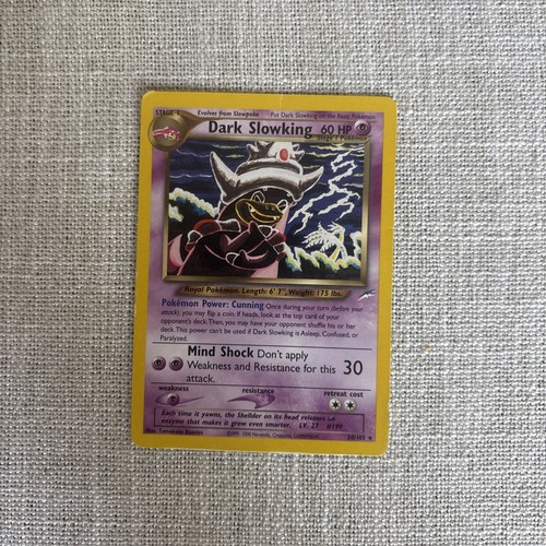 2002 Pokemon Neo Destiny Dark Slowking 20/105 Rare Vintage Non-Holo