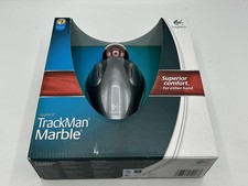 NUOVO mouse trackball Logitech TRACKMAN con cavo in marmo T-BC21 cablato 910-000806