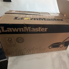 LawnMaster Corded Electric Push Lawn Mower, Hand-Propelled, Orange/Black