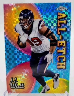 2024 Topps Chrome Football #CAE-JW J.J. Watt All-Etch X-Fractor Houston Texans