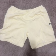 Adidas Originals Trefoil Essential Fleece Shorts Men's Size L Yellow Fleece
