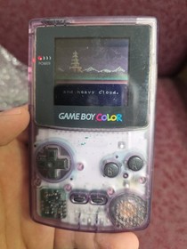 Gameboy Color Atomic Purple W/Bomberman Pocket Tested Shown Working