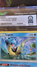 WORLD RECORD! 1 OF 1! Lapras 36/236 Unified Minds (2019) - Italian Pokémon TCG  on eBay