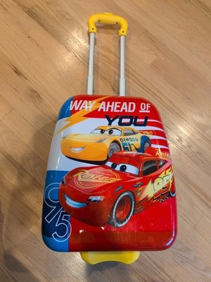 American Tourister Kids Disney Lighting McQueen Roll Aboard Hard Sided Suitcase