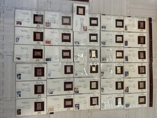 1993 First Day of Issue 22kt Gold  Replica Commemorative Stamp Collection. (31)