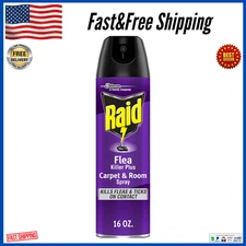 Raid Flea Killer Plus Carpet & Room Spray, Bug Spray Kills Fleas & Flea Eggs, 16