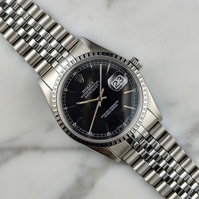 ROLEX Datejust 36 Black Dial Fullset 1995 Serviced 2025 [REF. 16220]