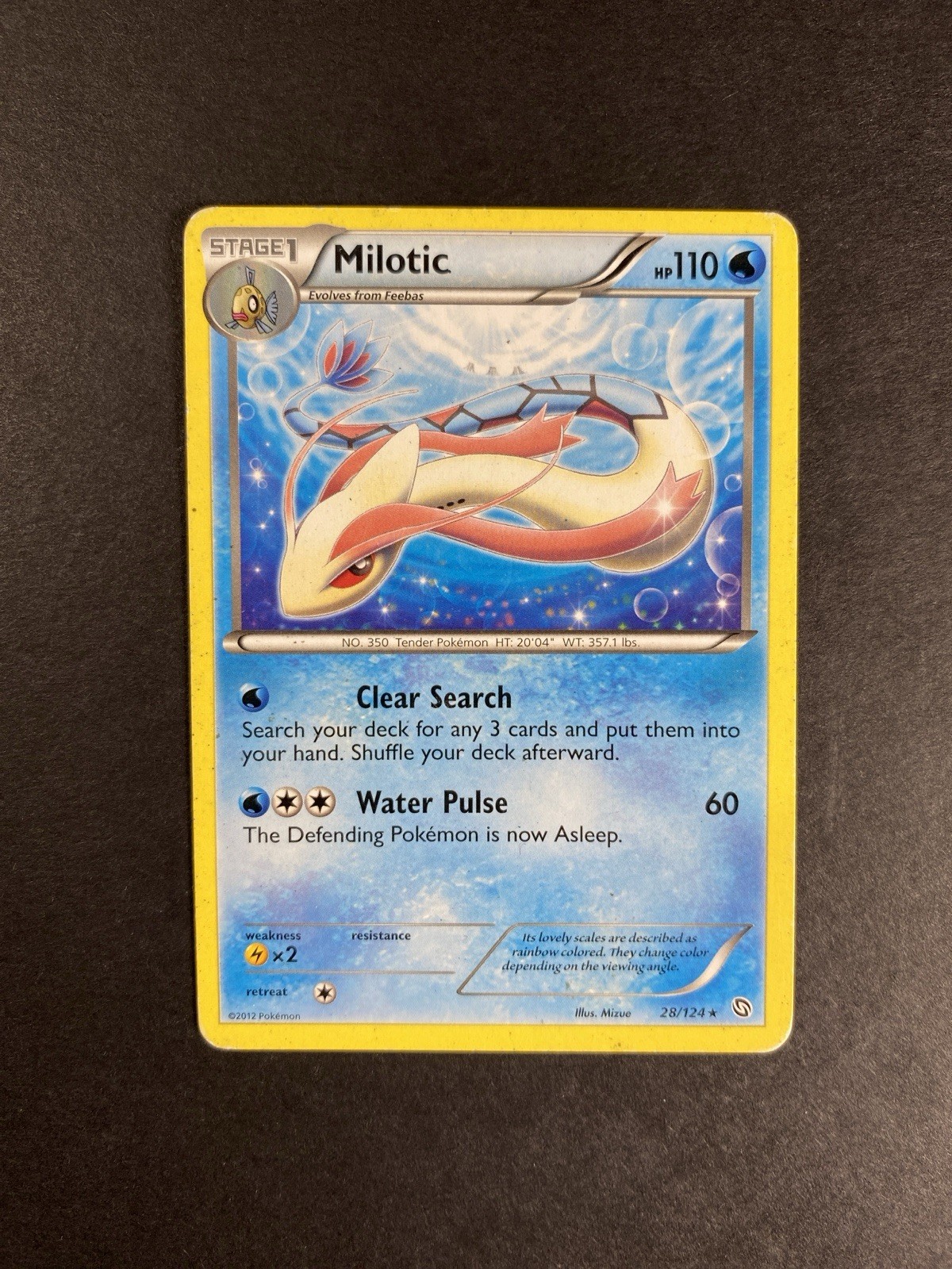 Milotic 28/124 - EX - Dragons Exalted - Rare - Pokemon Card - PL 